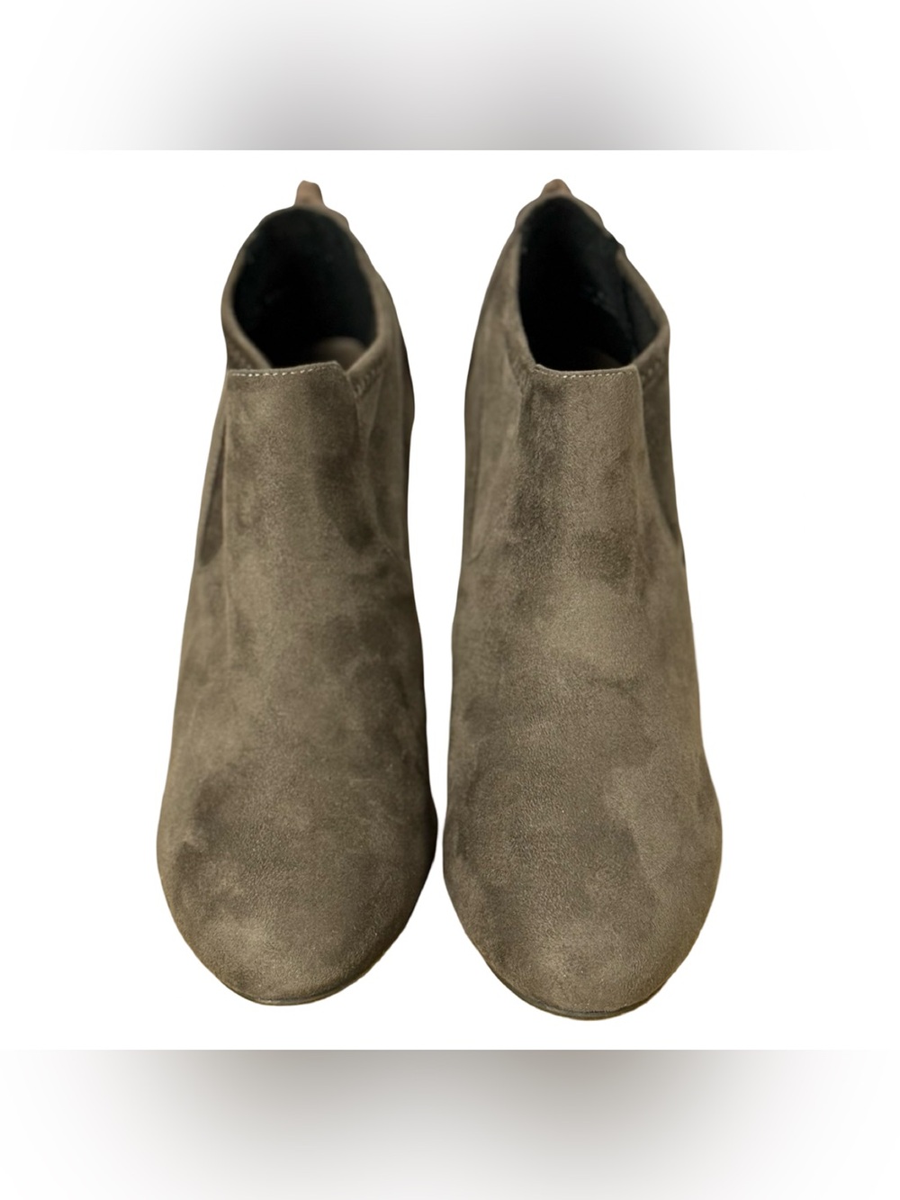 CL Chinese Laundry Wedge Ankle Bootie Viva Brown Faux Suede Size 8.5